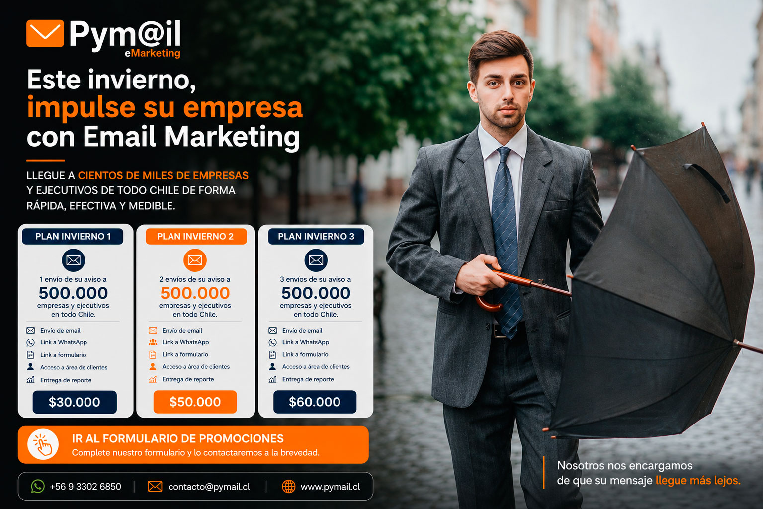 Planes promocionales de invierno PyMail